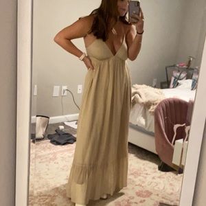 Tan Mable maxi dresss